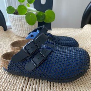 🐙 Birkenstock Kids - Kay Microfiber - Octopus Blue Black clogs